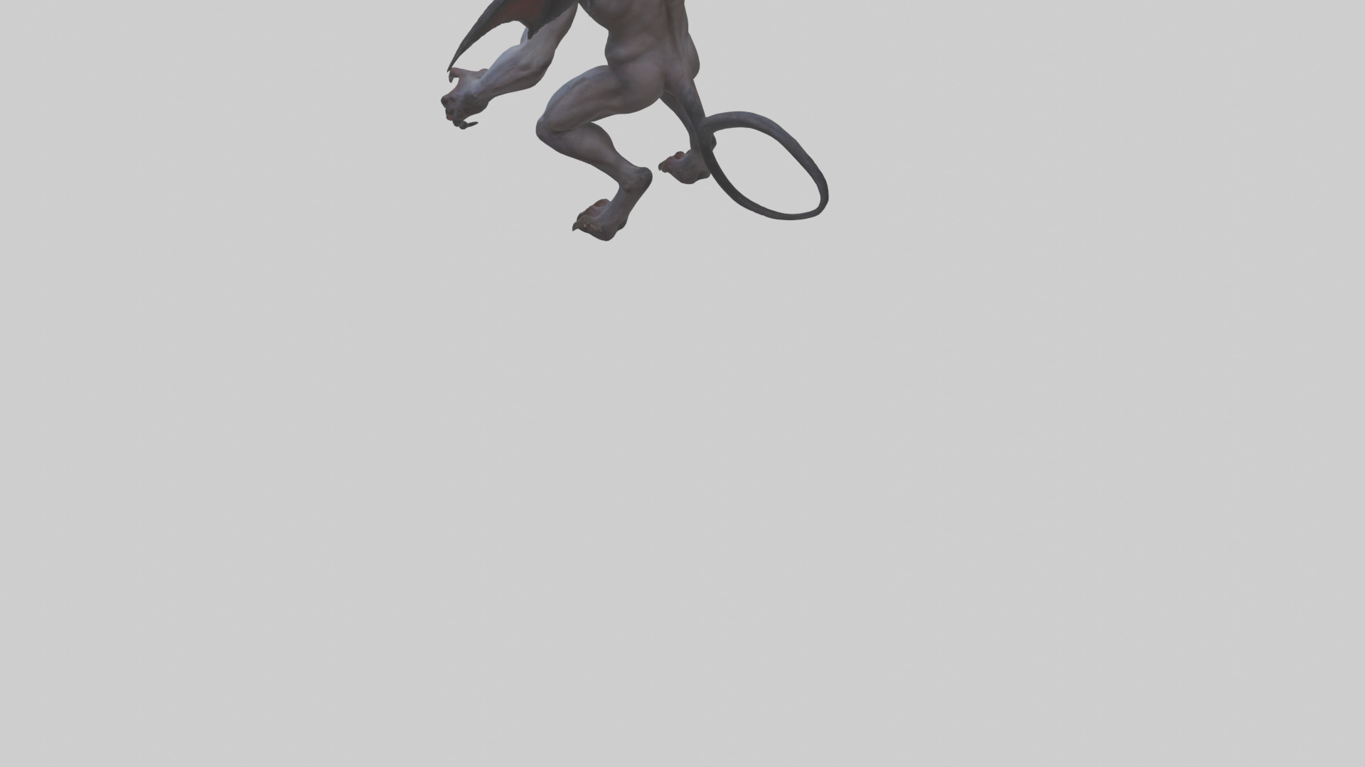 Clawed demon model 3D model_3