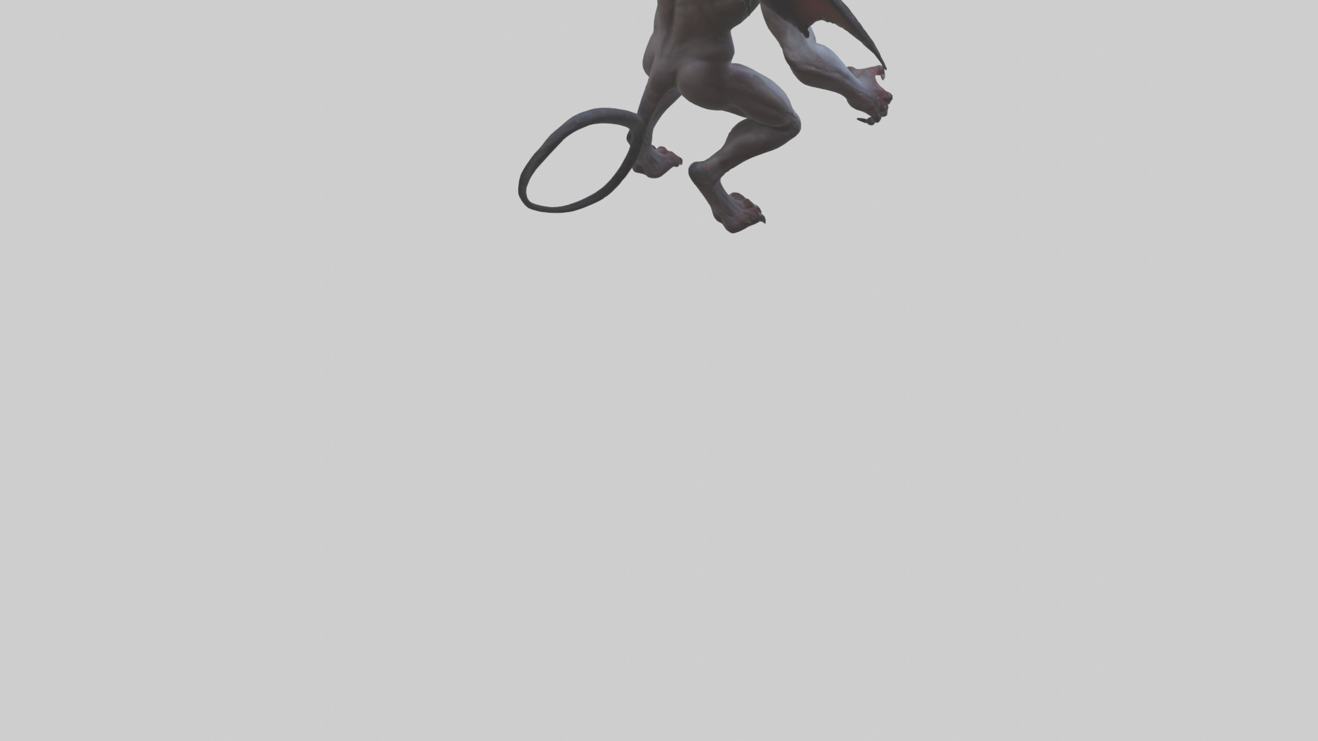 Clawed demon model 3D model_4