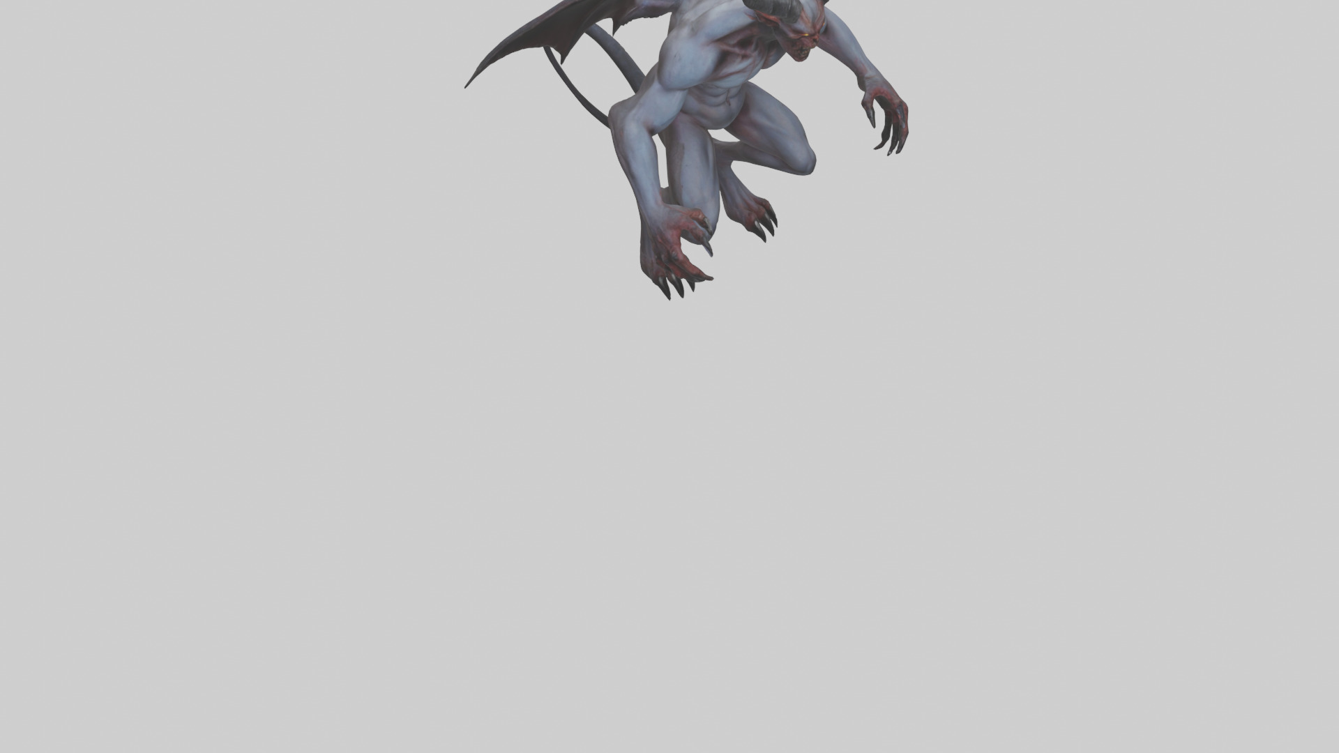 Clawed demon model 3D model_6