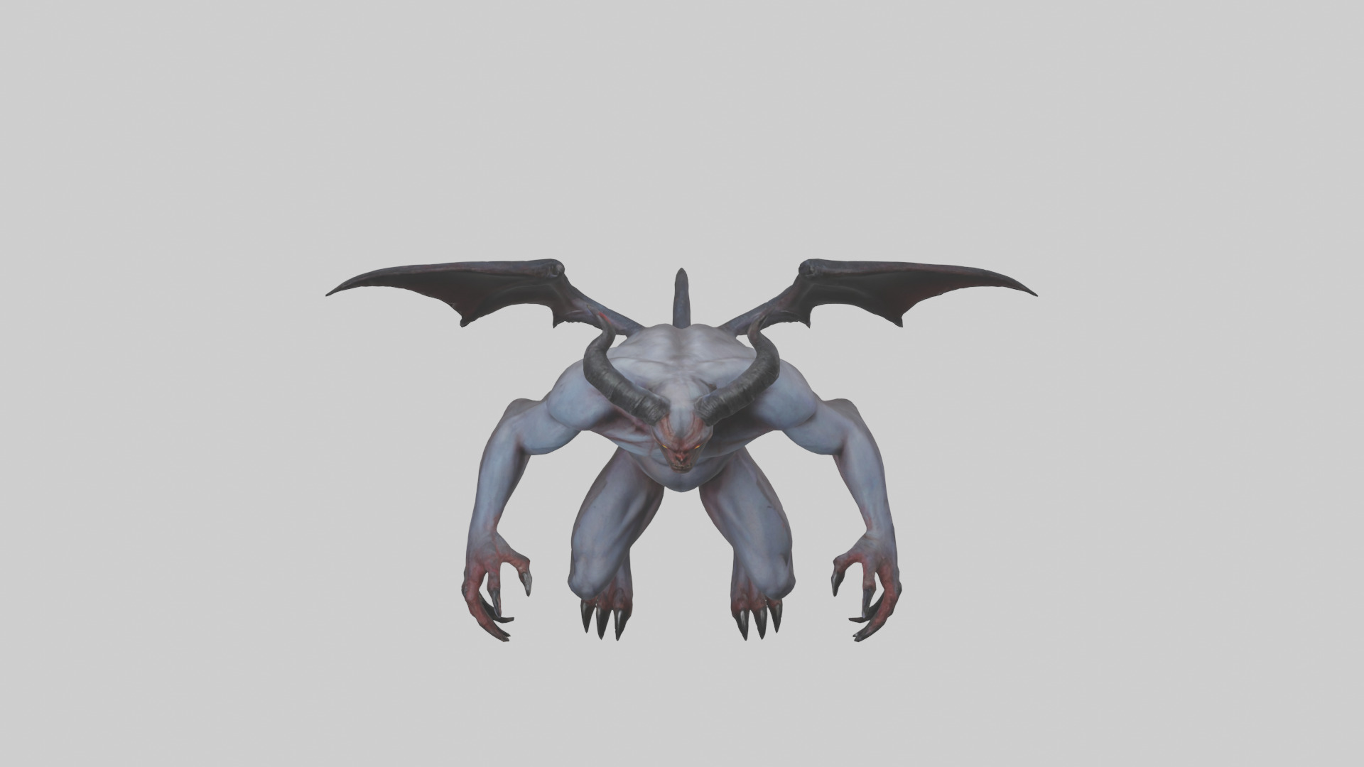 Clawed demon model 3D model_16