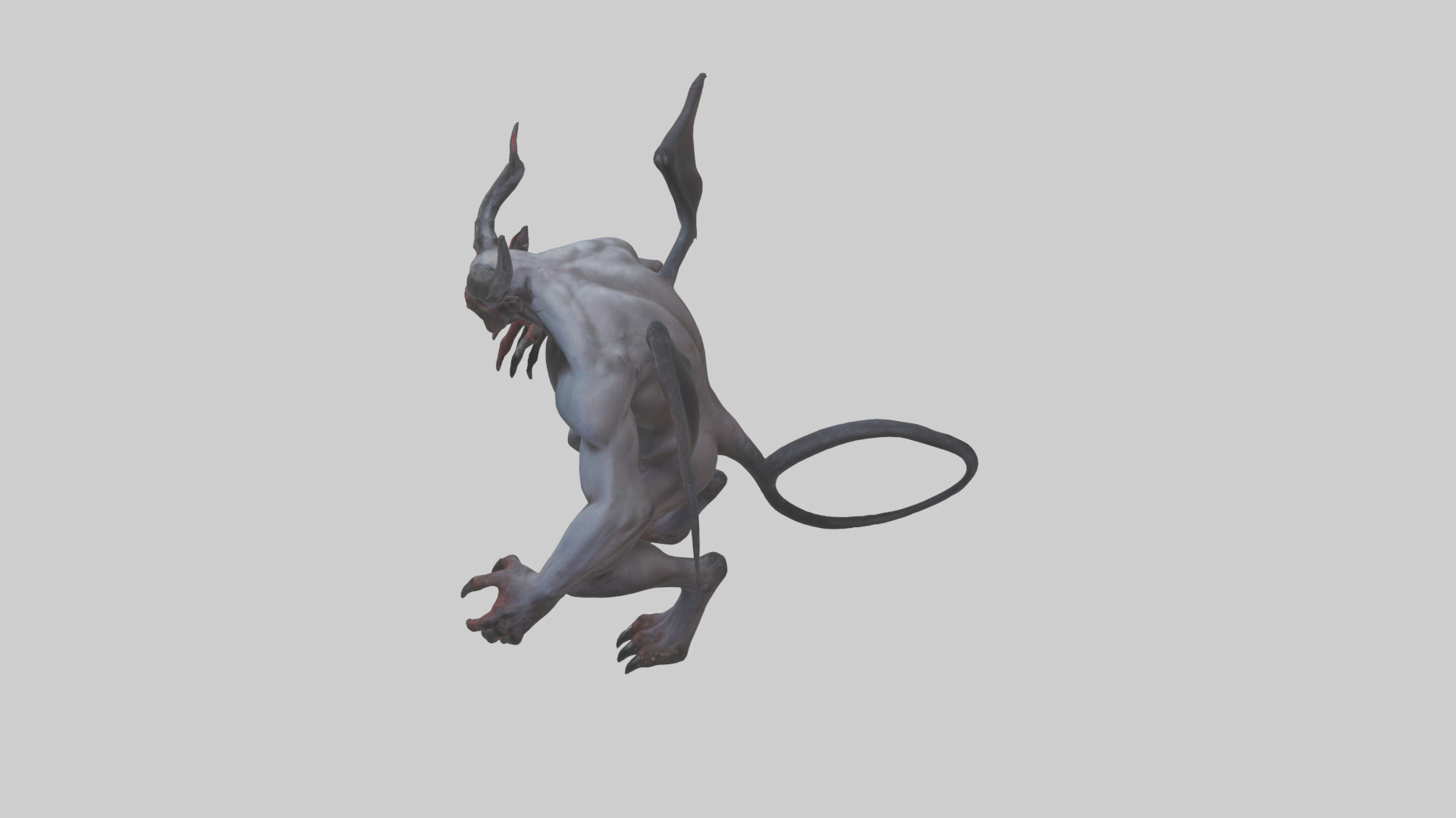 Clawed demon model 3D model_17