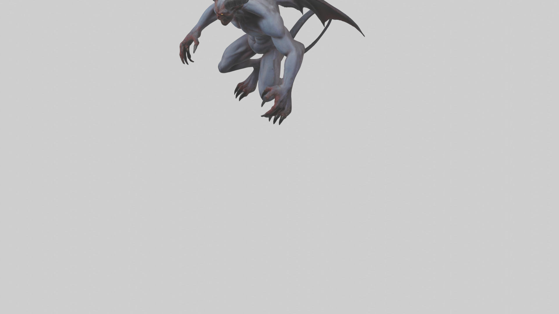 Clawed demon model 3D model_5