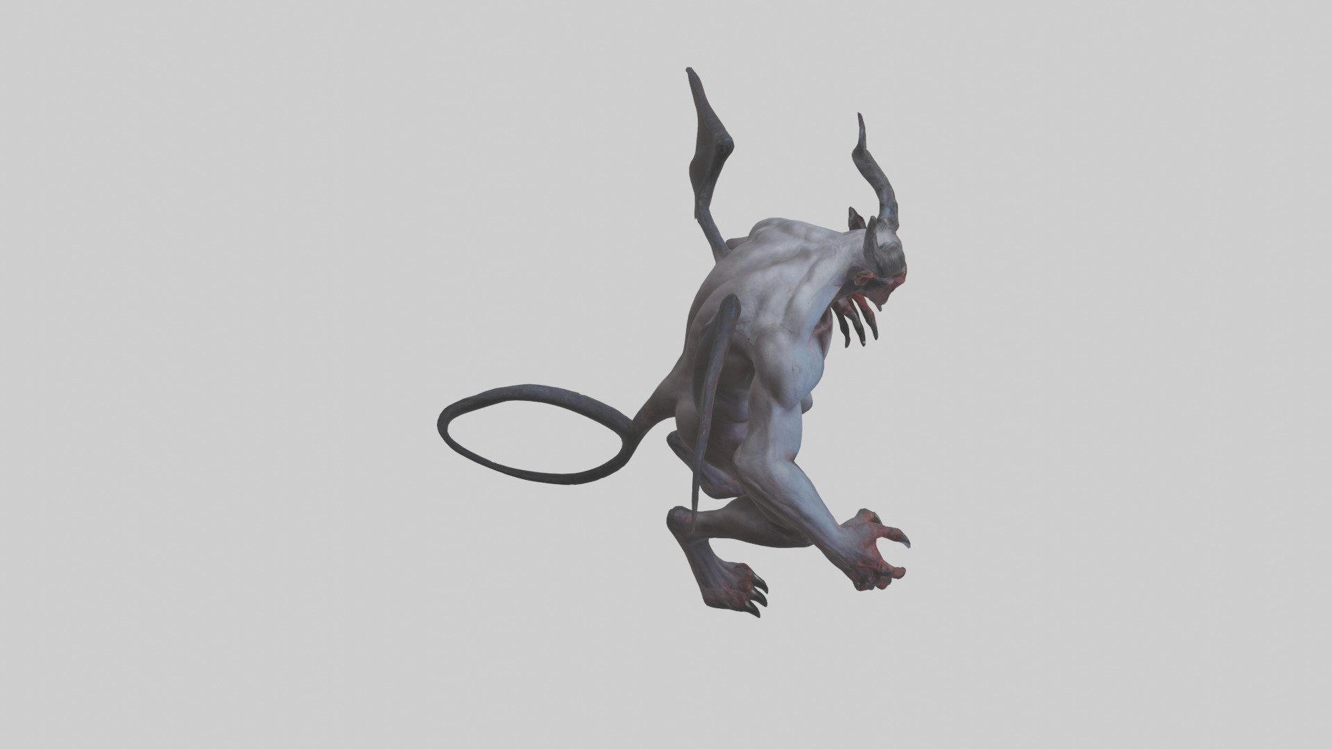 Clawed demon model 3D model_18