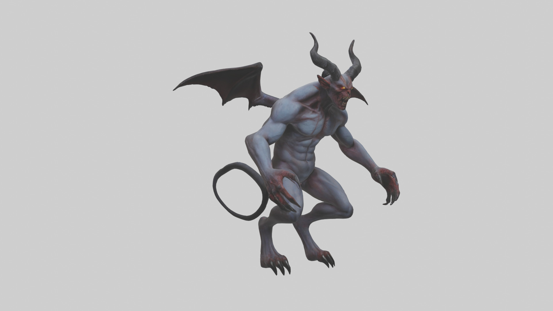 Clawed demon model 3D model_11
