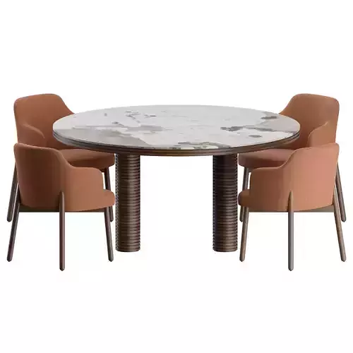 Abby Sansiro Dining Set by Porada 3D model