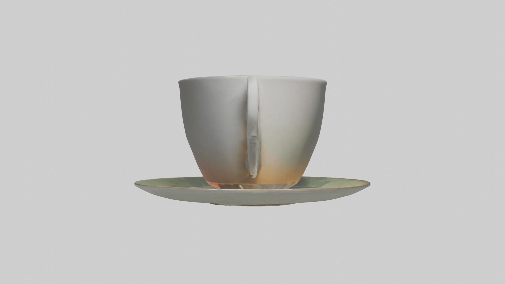 Tea Cup model 2 Low-poly 3D model_12
