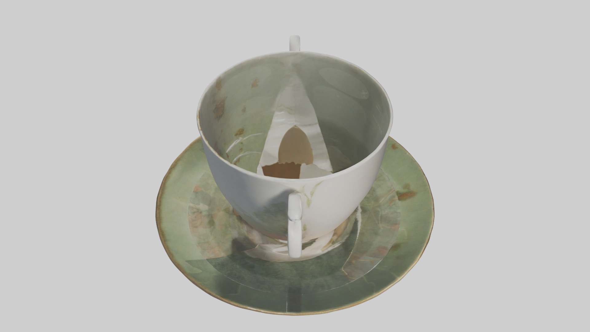 Tea Cup model 2 Low-poly 3D model_18