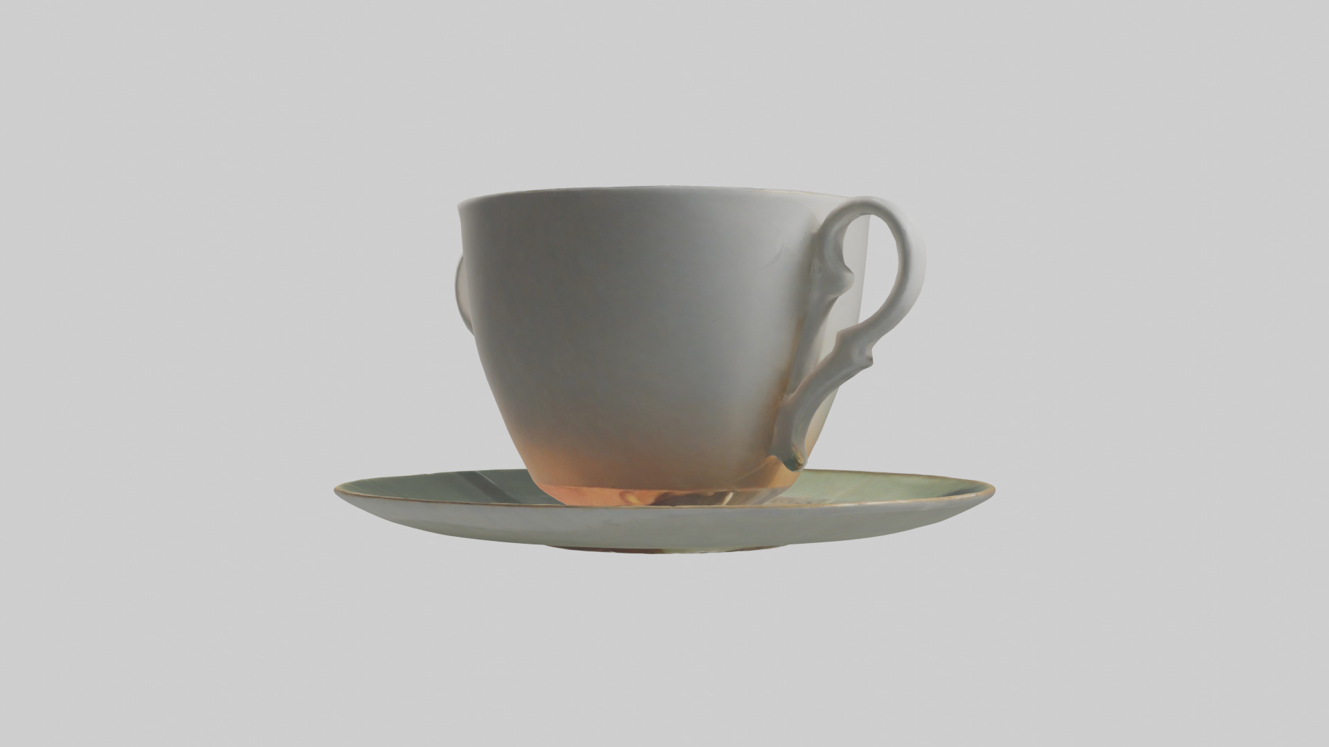 Tea Cup model 2 Low-poly 3D model_10