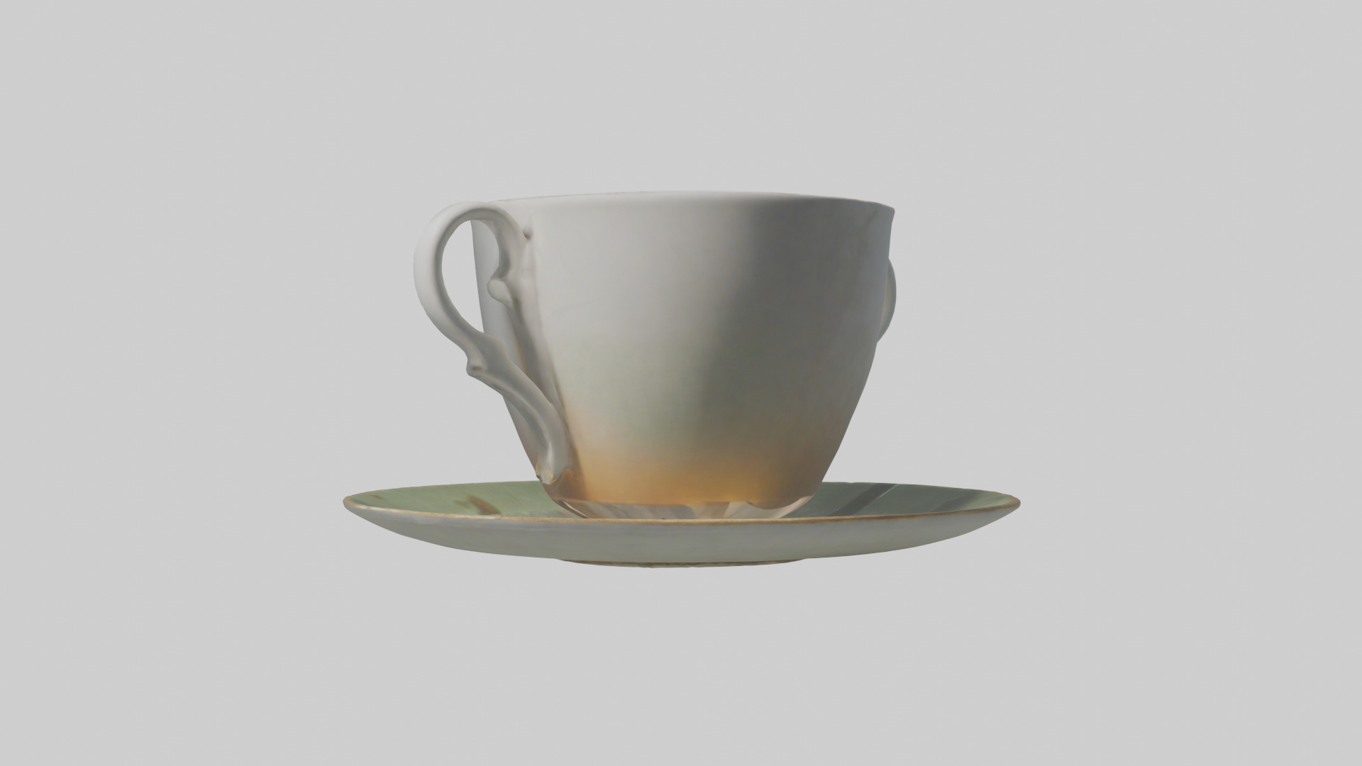 Tea Cup model 2 Low-poly 3D model_1