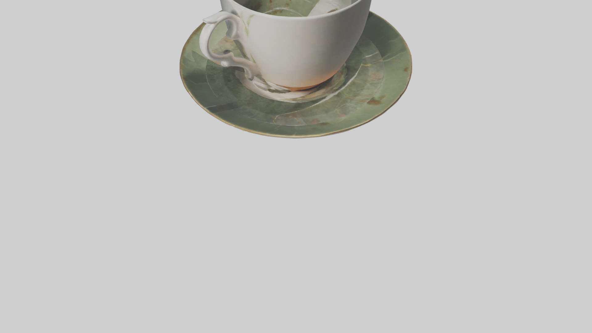 Tea Cup model 2 Low-poly 3D model_6