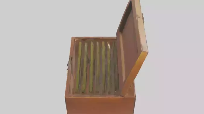 Tea Box model Low-poly 3D model