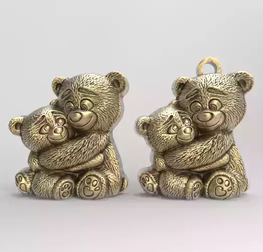 teddys hug keychain model 