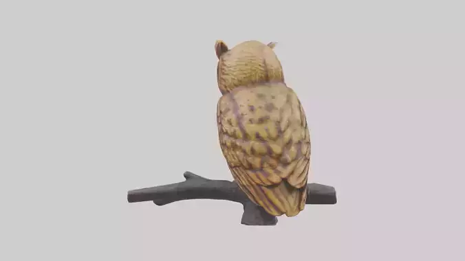 Tawny Owl statue model