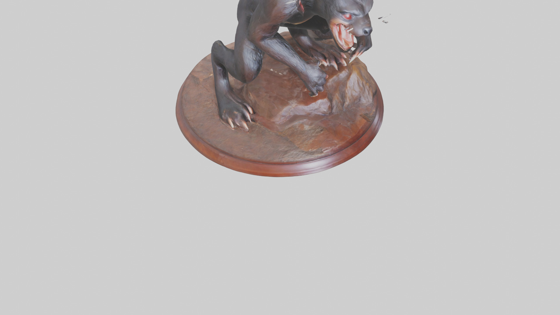 Tasmanian Devil statue model Low-poly 3D model_6