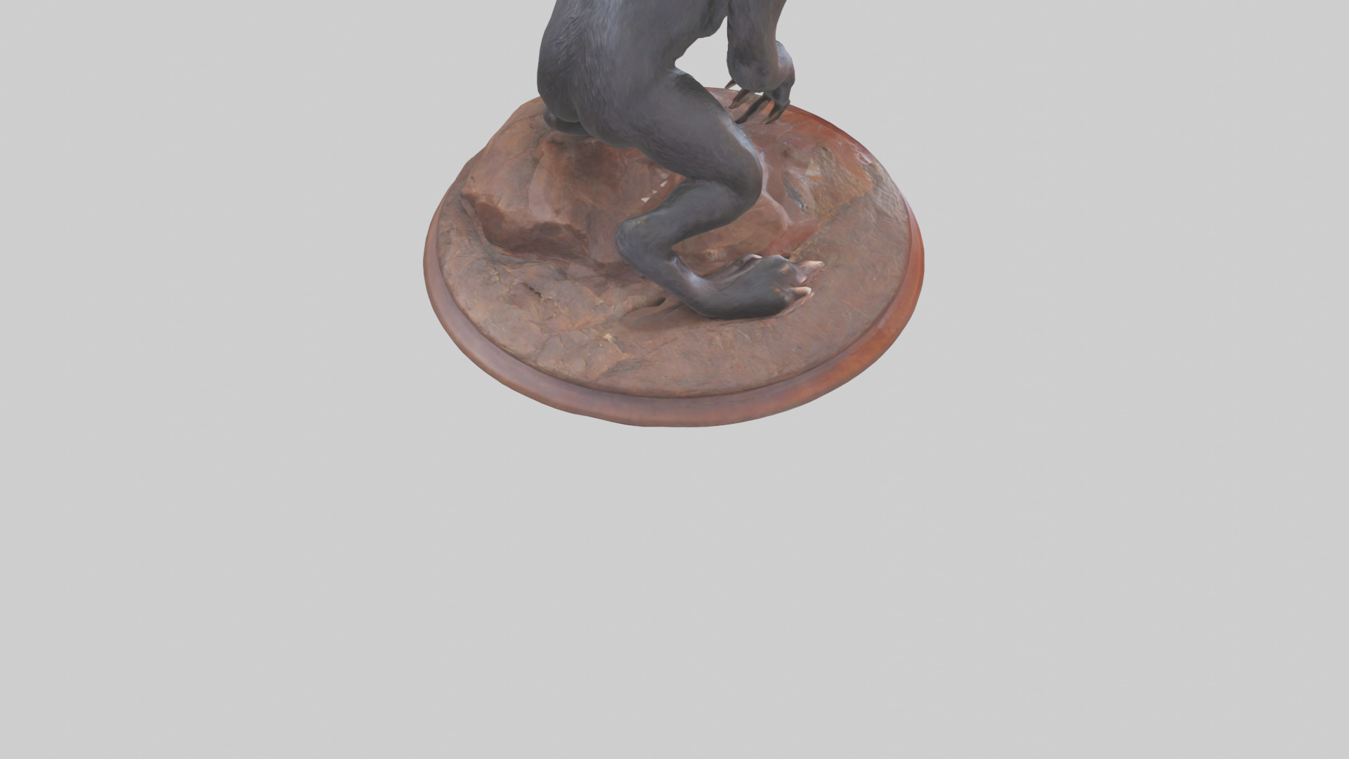 Tasmanian Devil statue model Low-poly 3D model_4