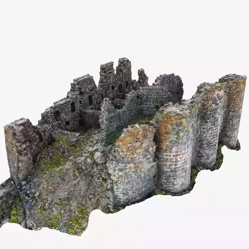 Ruin Fortress Scan 3D model