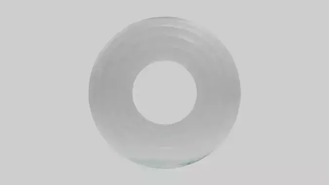 Clear glass sculpture model