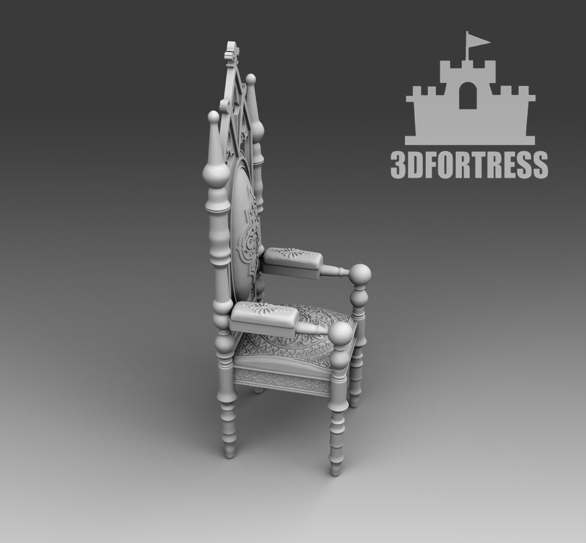 Chair guest 3D print model_2