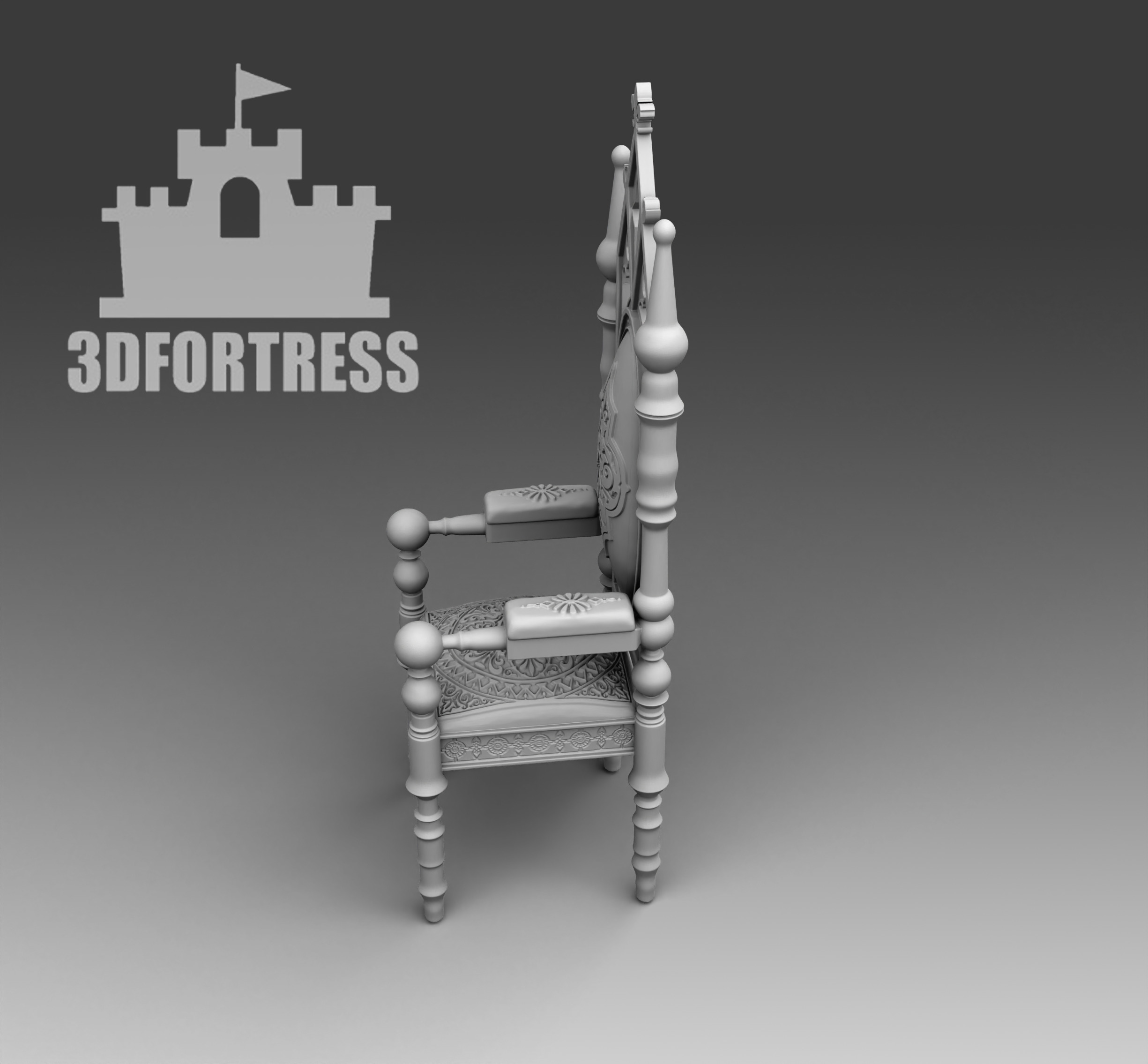 Chair guest 3D print model_1