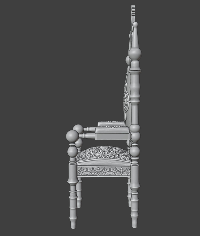 Chair guest 3D print model_12