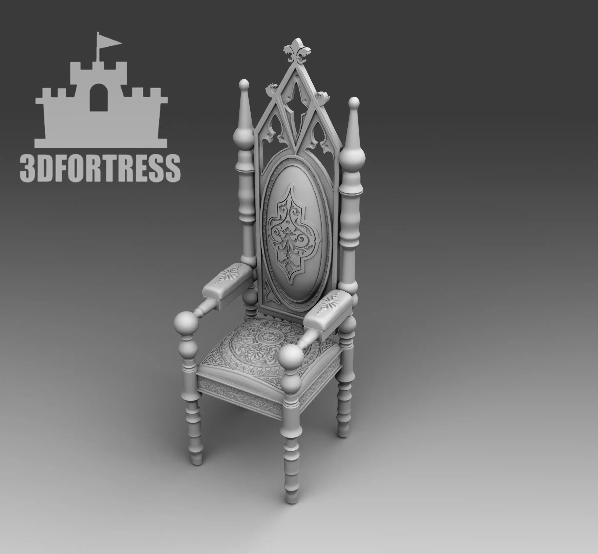 Chair guest 3D print model_0