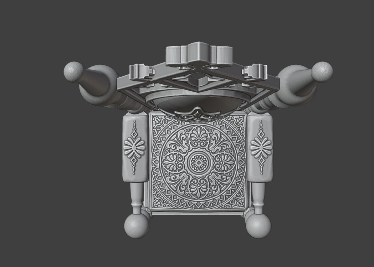 Chair guest 3D print model_14