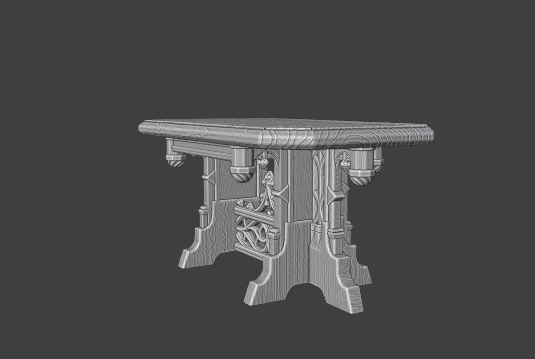 AntiqueGothic Table 1 3D print model_7