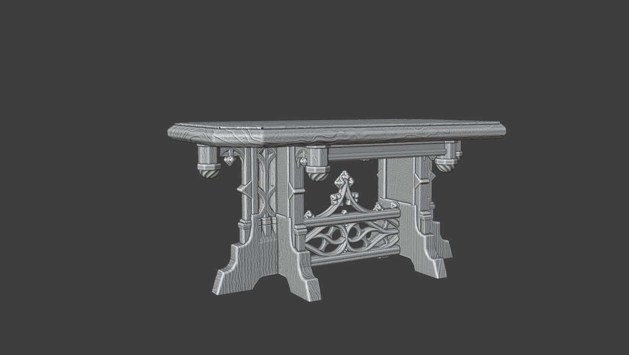 AntiqueGothic Table 1 3D print model_10