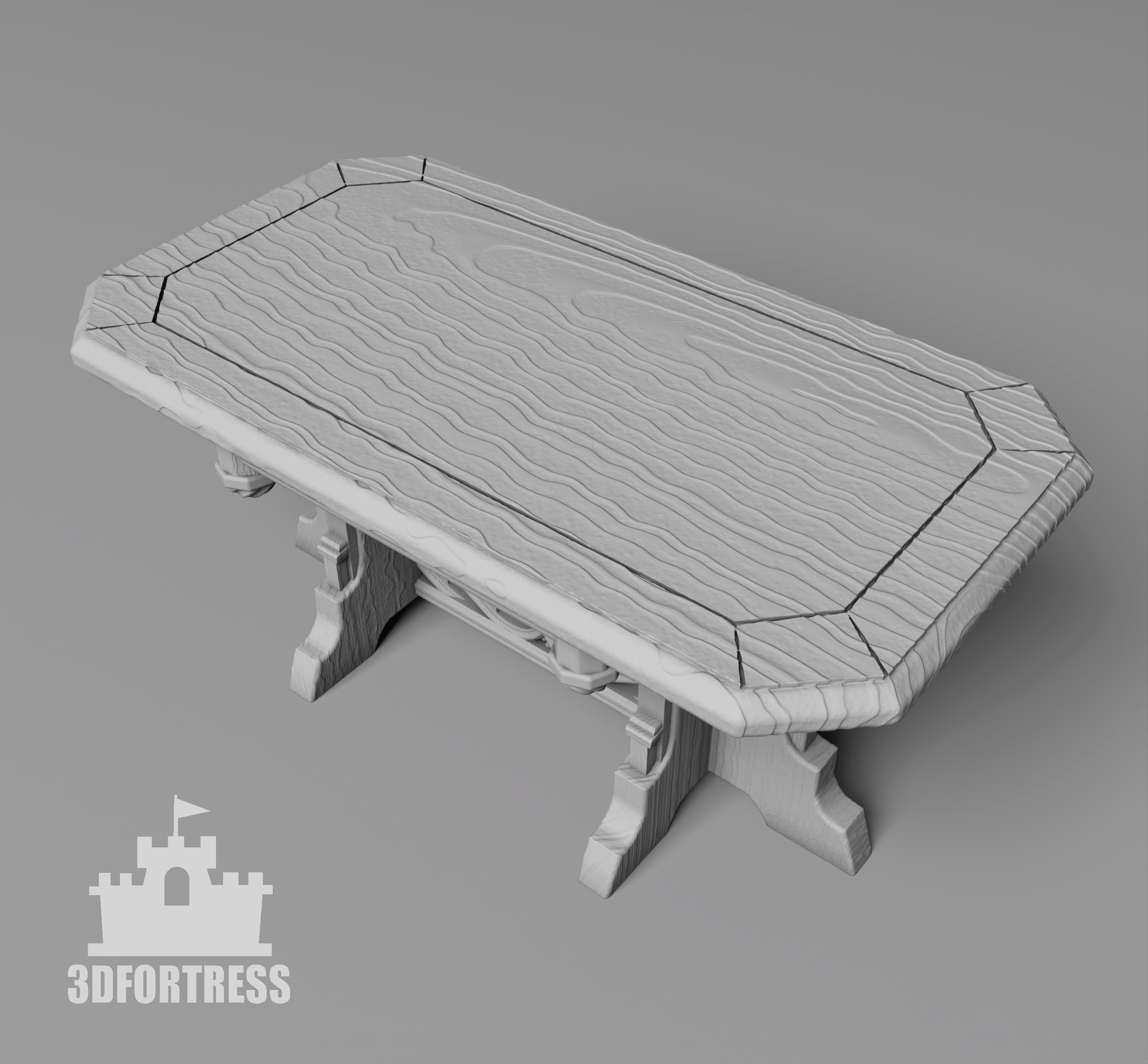 AntiqueGothic Table 1 3D print model_2