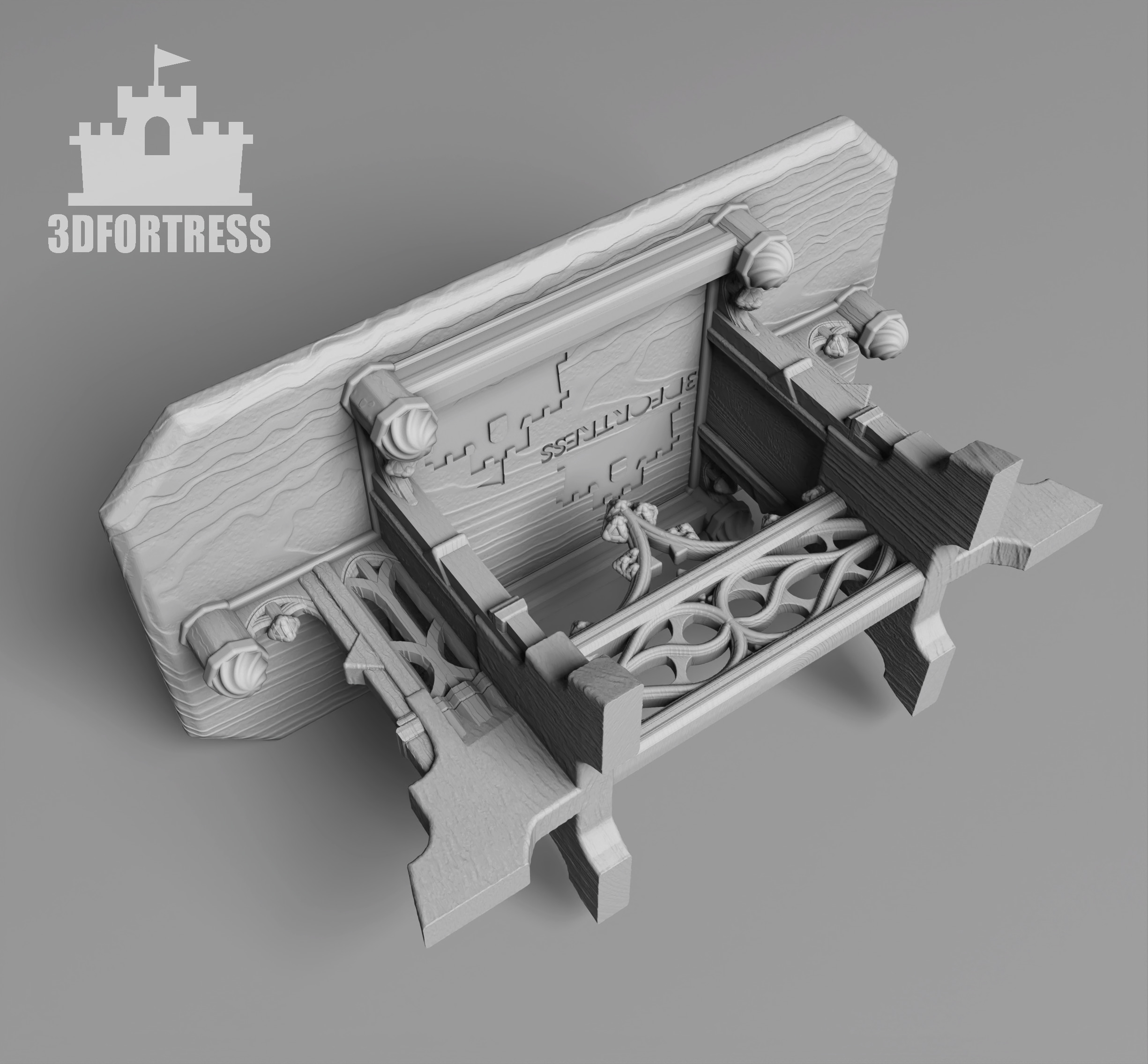 AntiqueGothic Table 1 3D print model_1