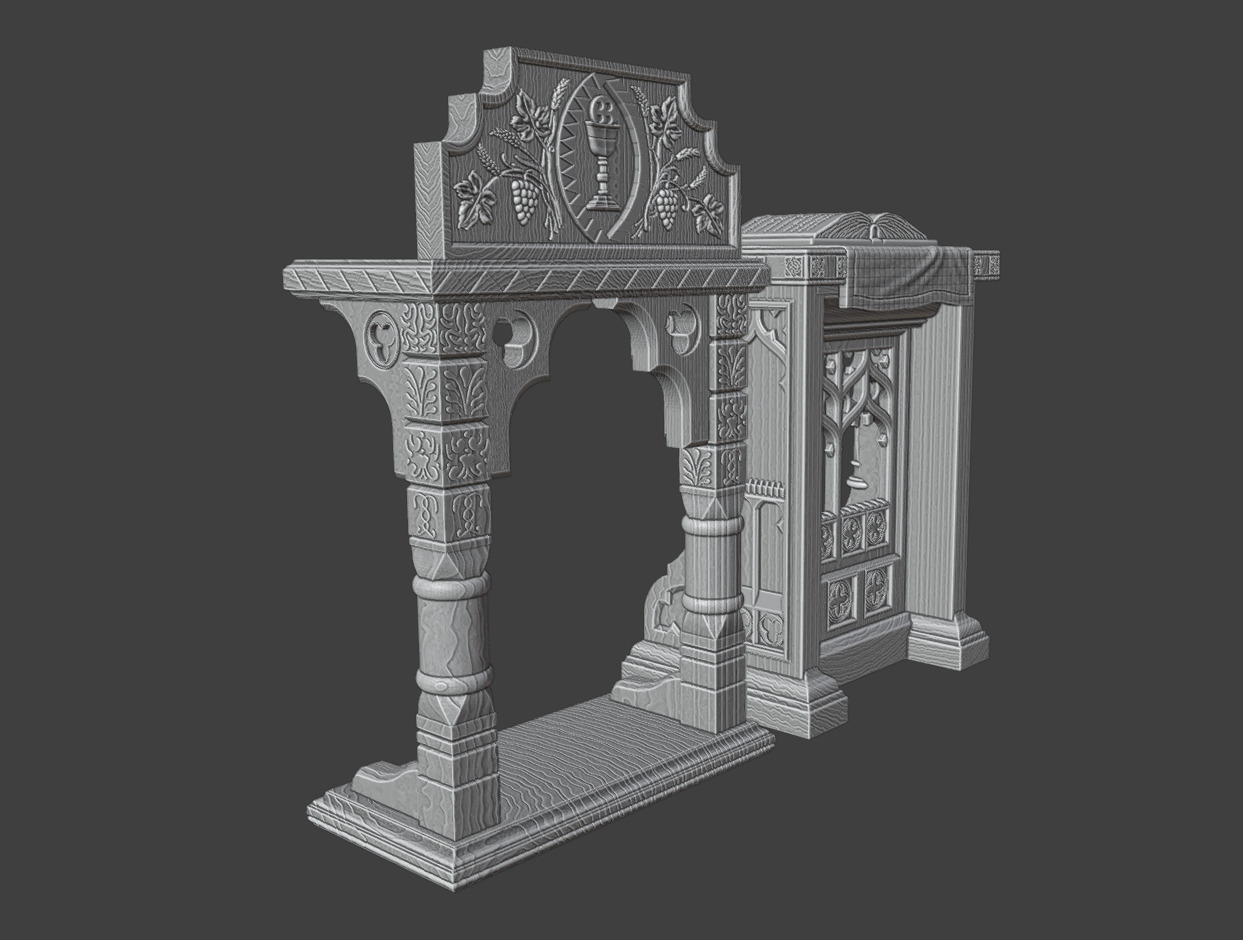 2 credence tables 3D print model_10