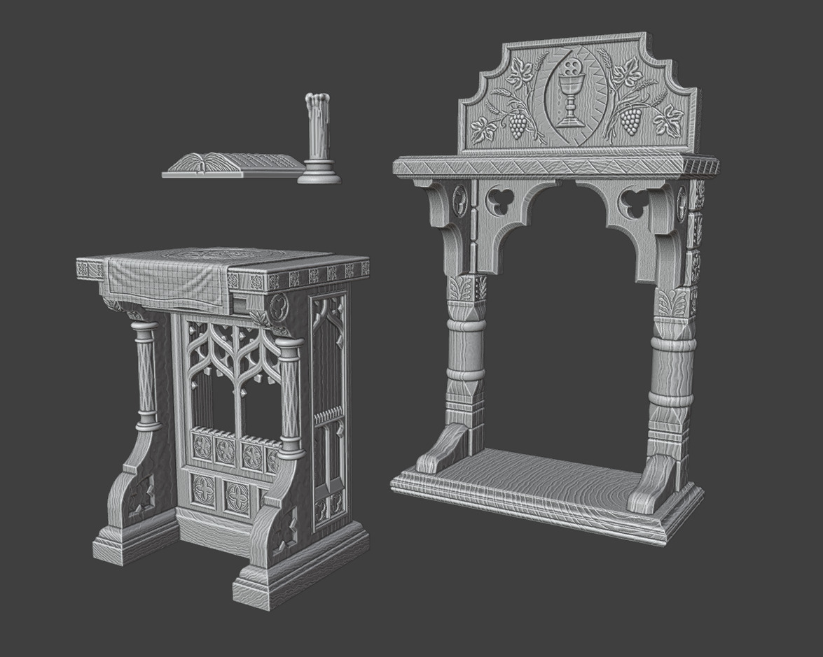 2 credence tables 3D print model_14