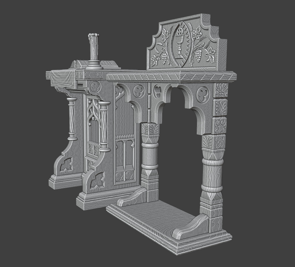 2 credence tables 3D print model_12