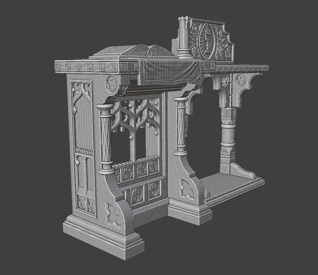 2 credence tables 3D print model_5