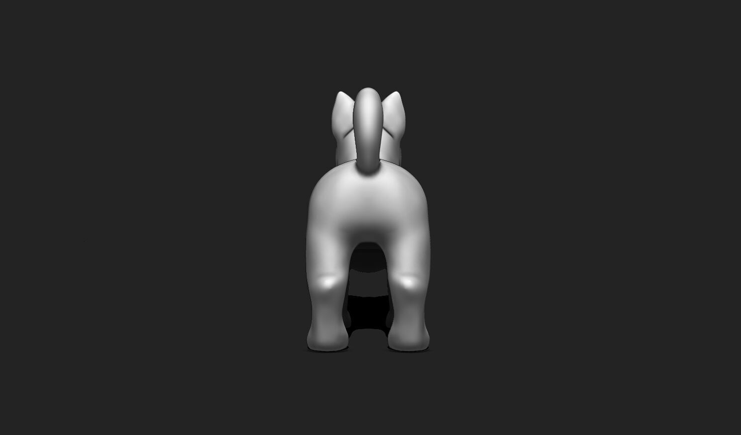 Sculpted Dog STL File for 3D Printing - Detailed Ready to Print 3D print model_6