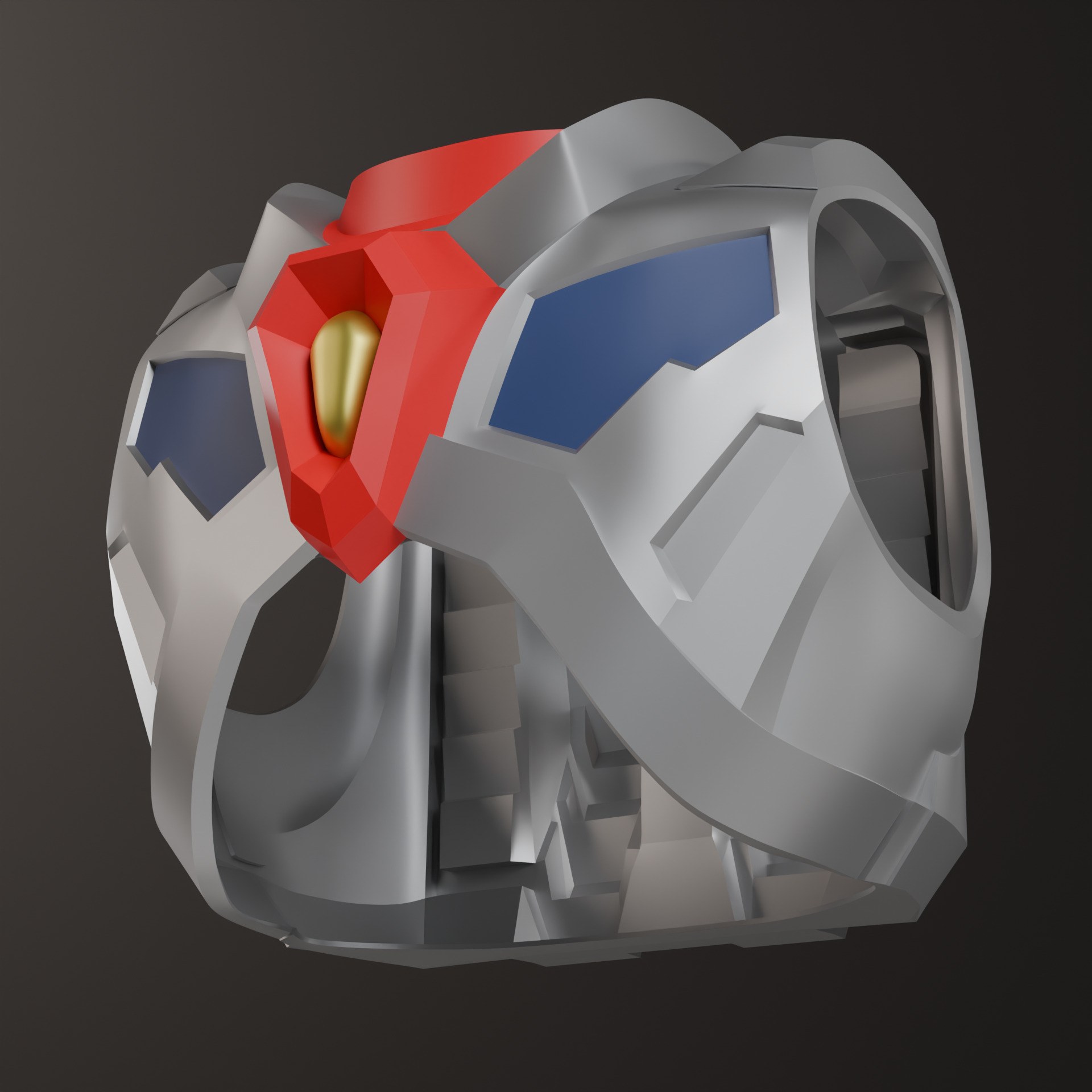 Denkou Choujin Gridman or Superhuman Samurai Syber Squad Armor 3D print model_5