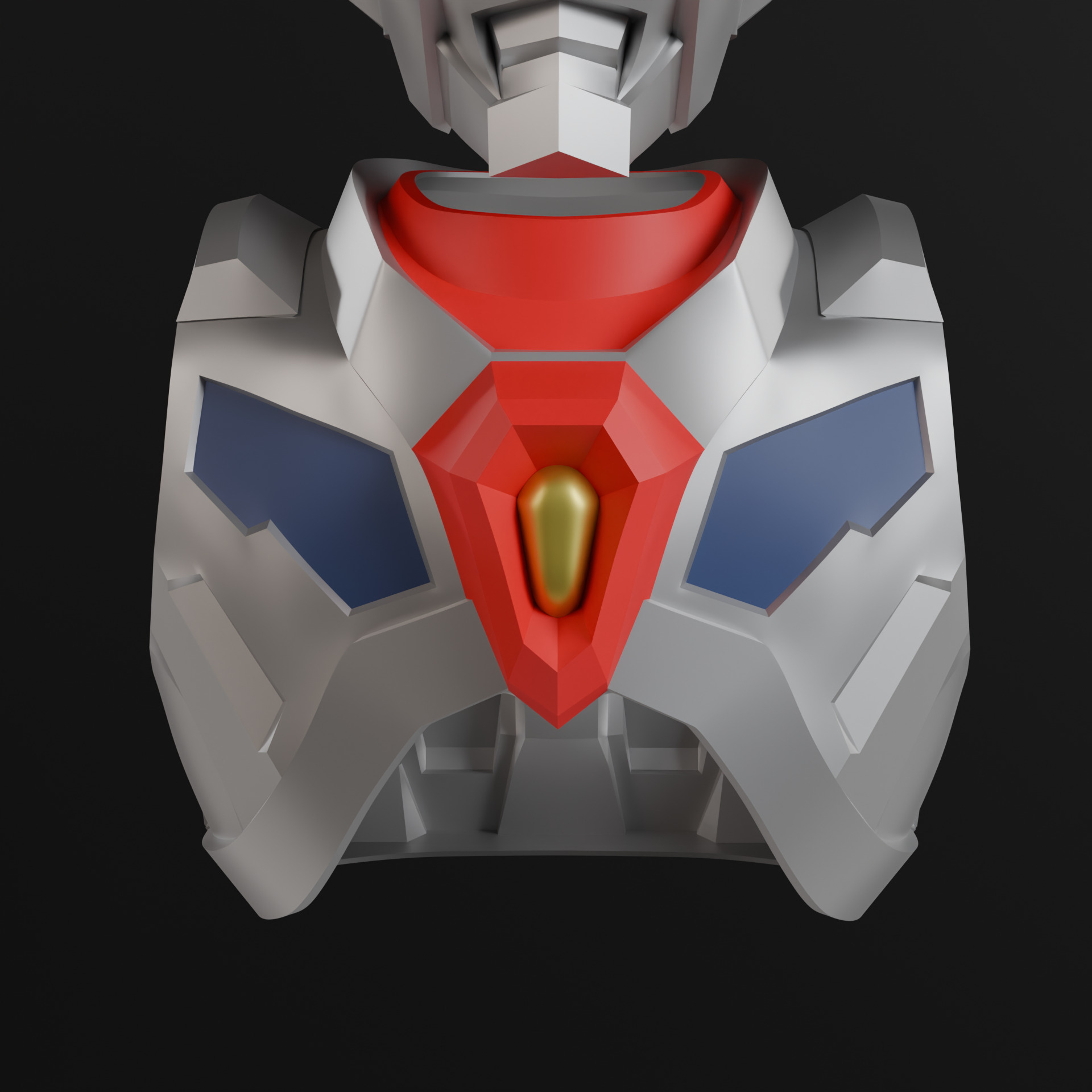 Denkou Choujin Gridman or Superhuman Samurai Syber Squad Armor 3D print model_1