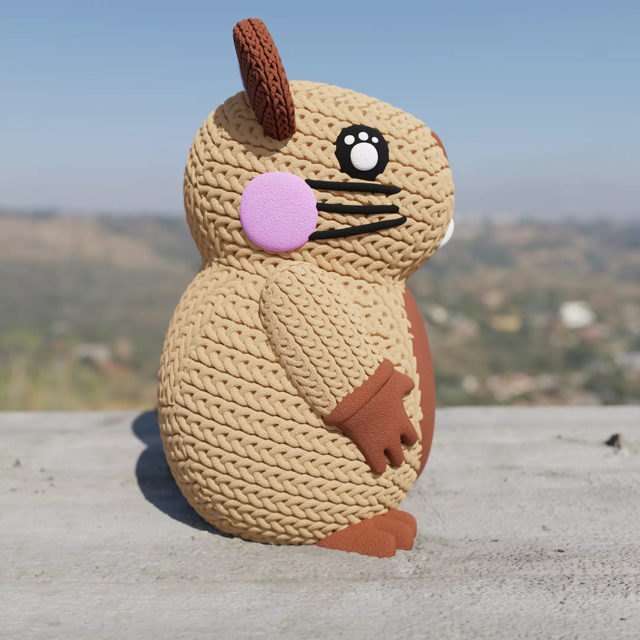knitted Rat 3D print model_0