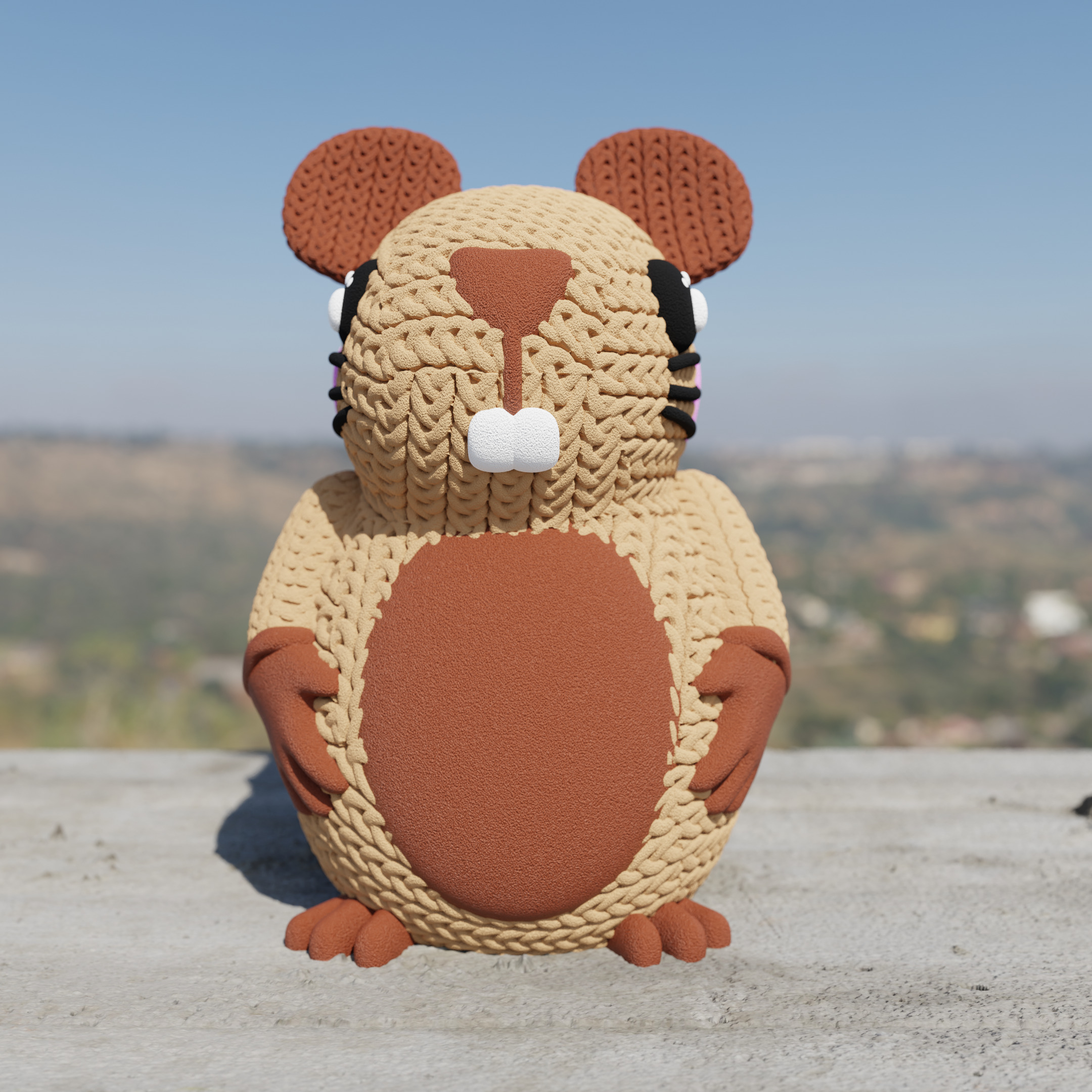 knitted Rat 3D print model_1