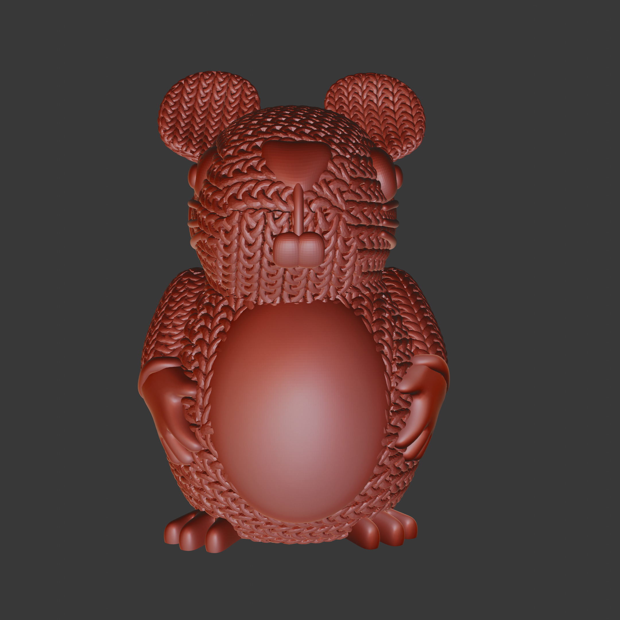 knitted Rat 3D print model_5
