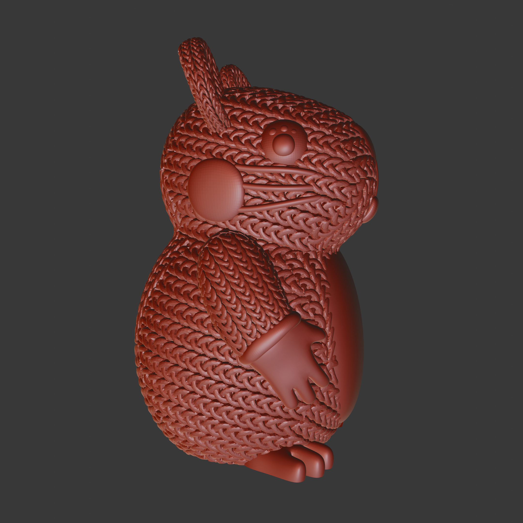 knitted Rat 3D print model_4