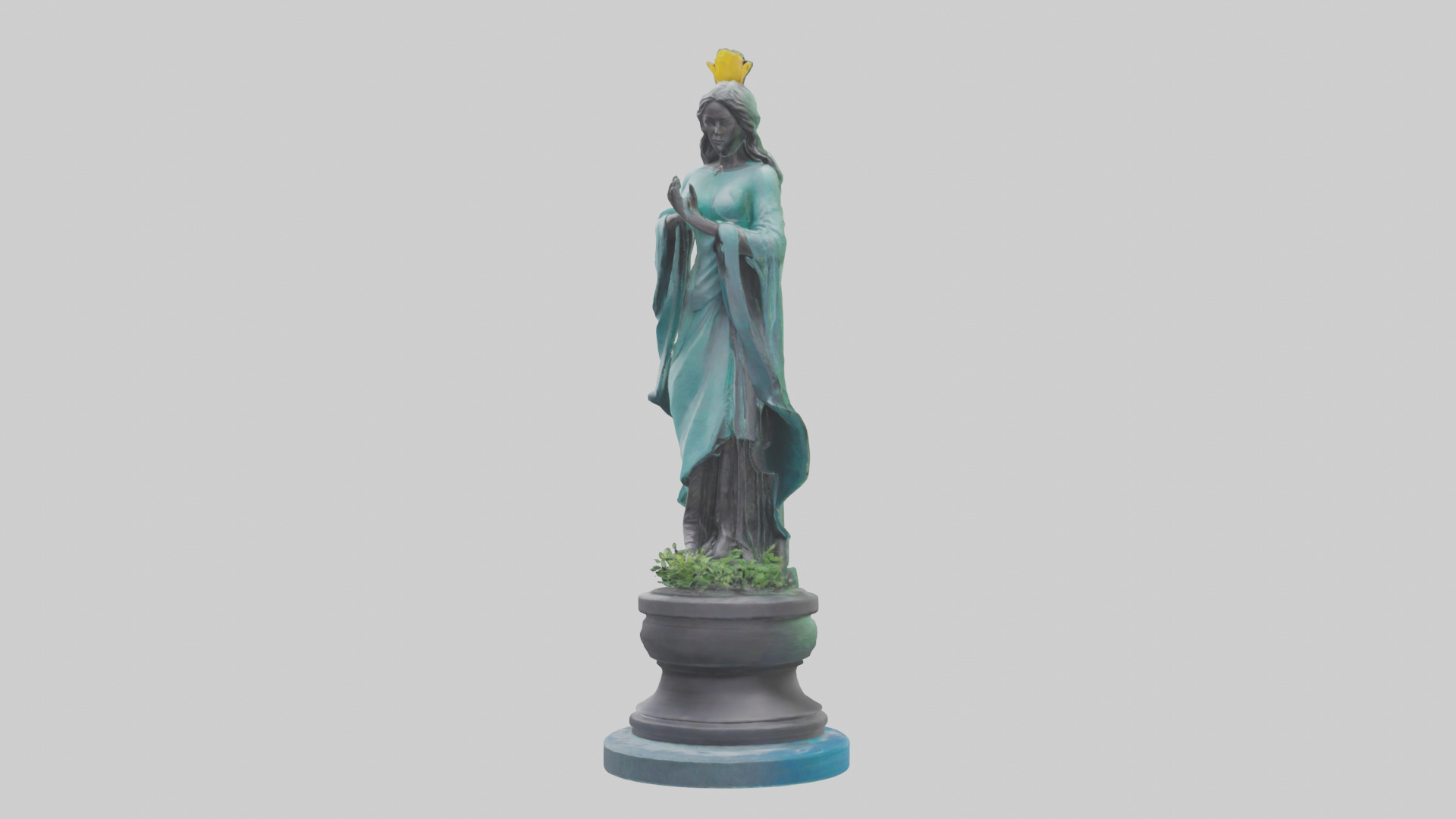 Climate Protector Statue model 3D model_8