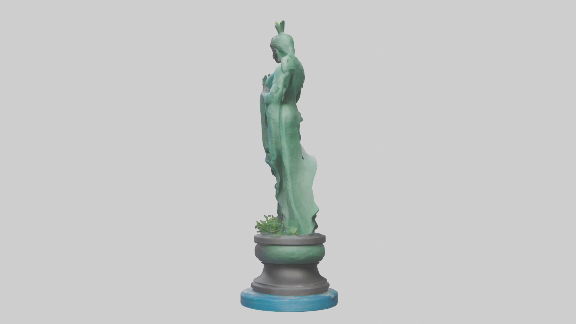 Climate Protector Statue model 3D model_1