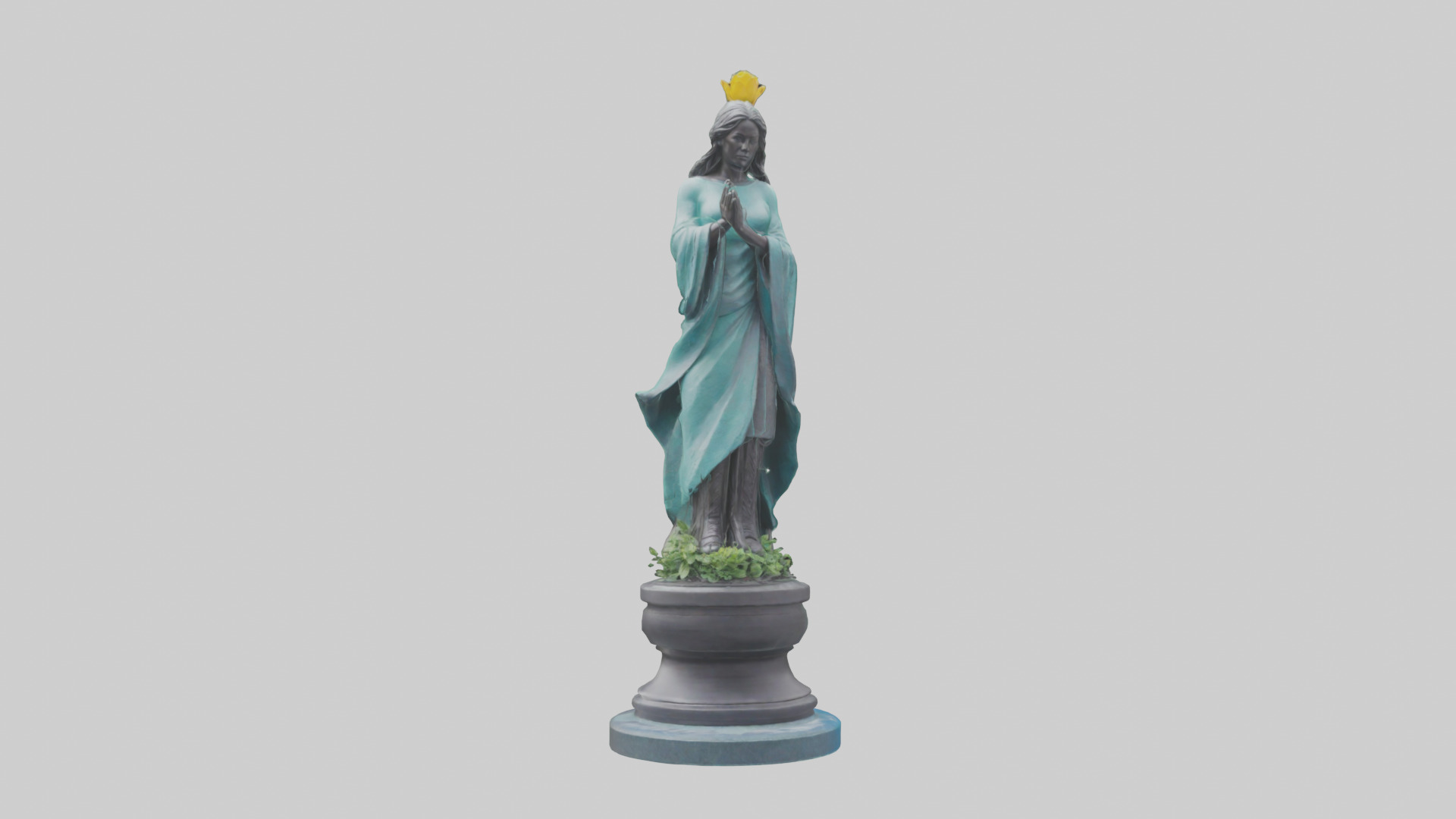 Climate Protector Statue model 3D model_9