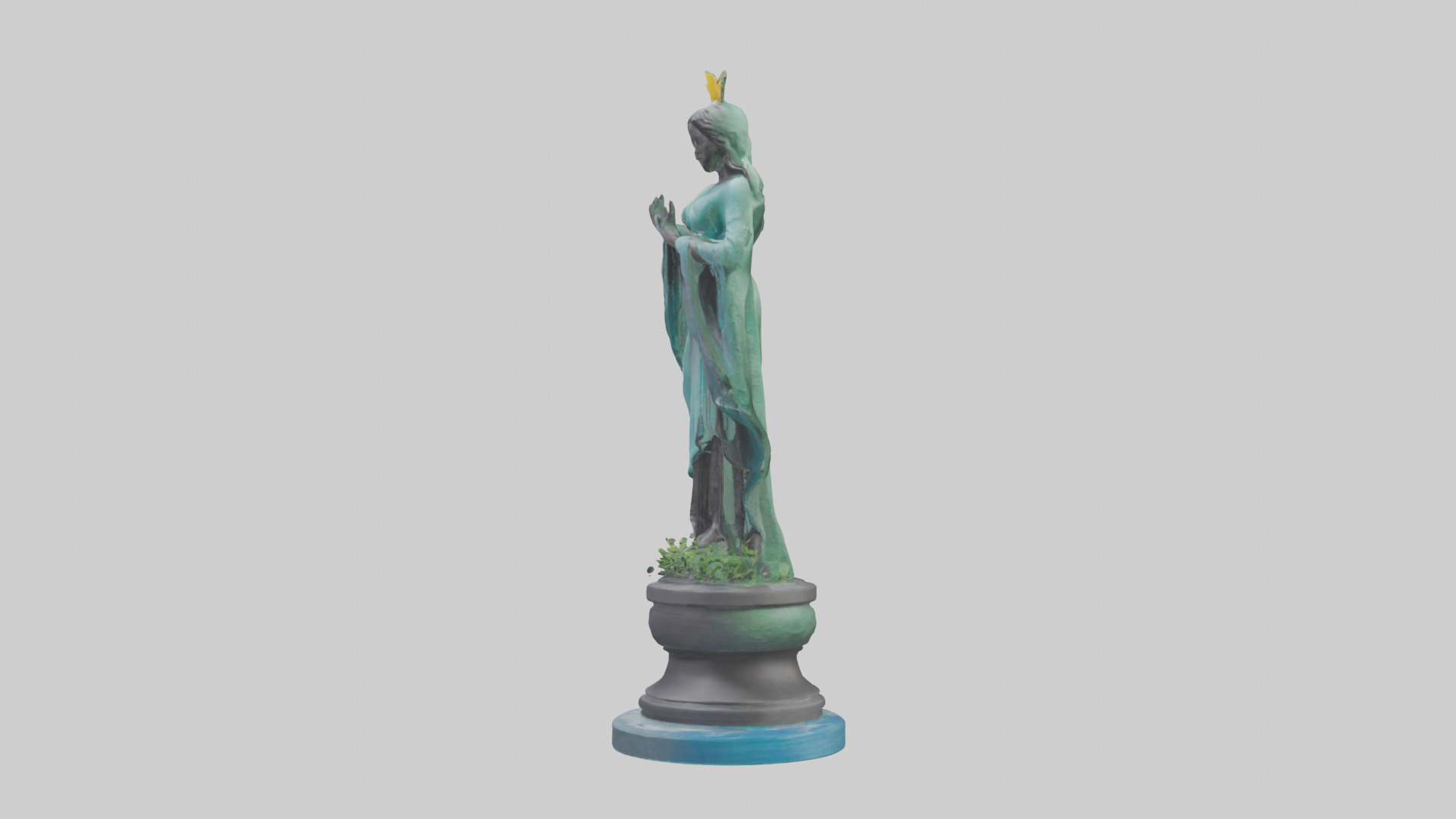 Climate Protector Statue model 3D model_12