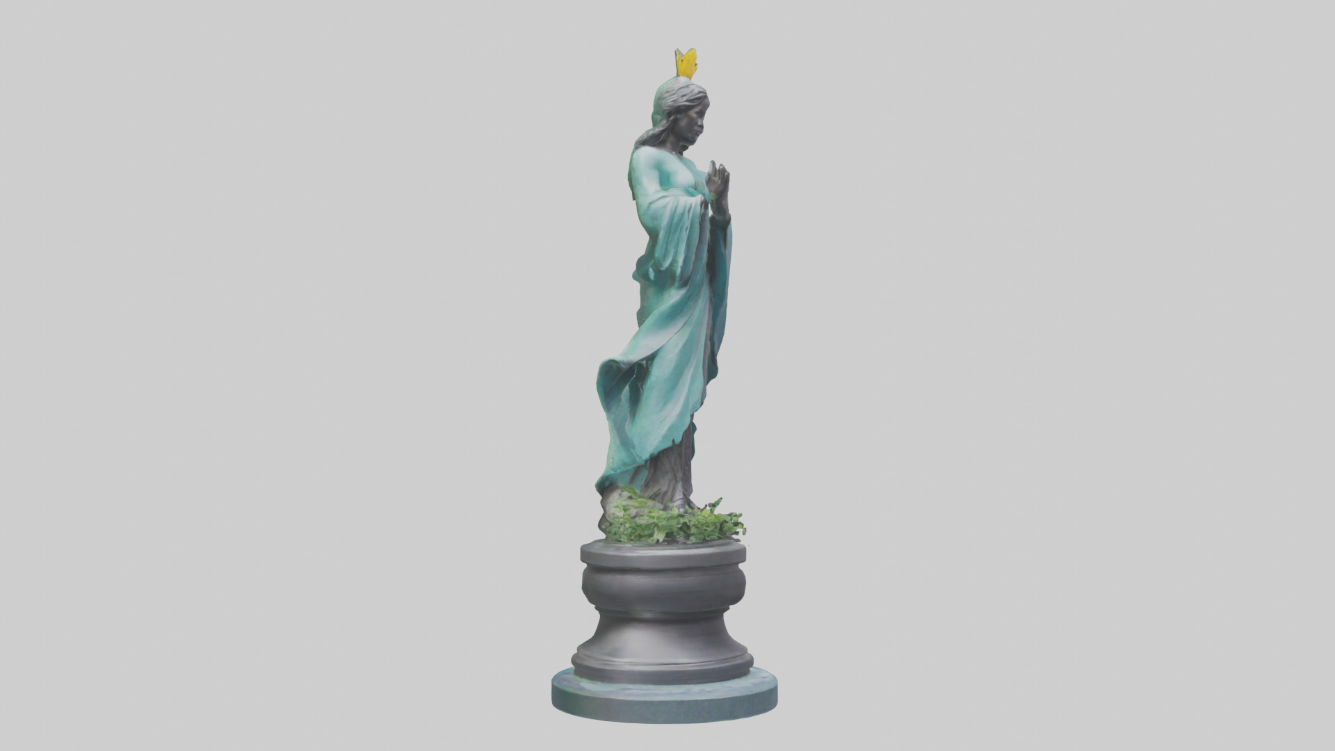 Climate Protector Statue model 3D model_7