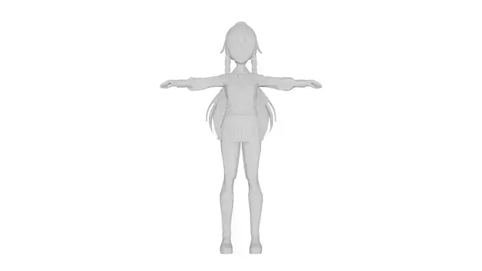 T-Pose 3D Female Character for Animation and Game Design 3D model T-Pose 3D Female Character for Animation and Game Design 3D model