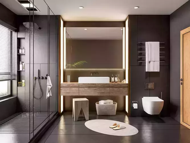 Bathroom 66 3D model