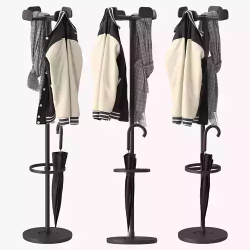 Four Leaves  Coat Rack 3D model