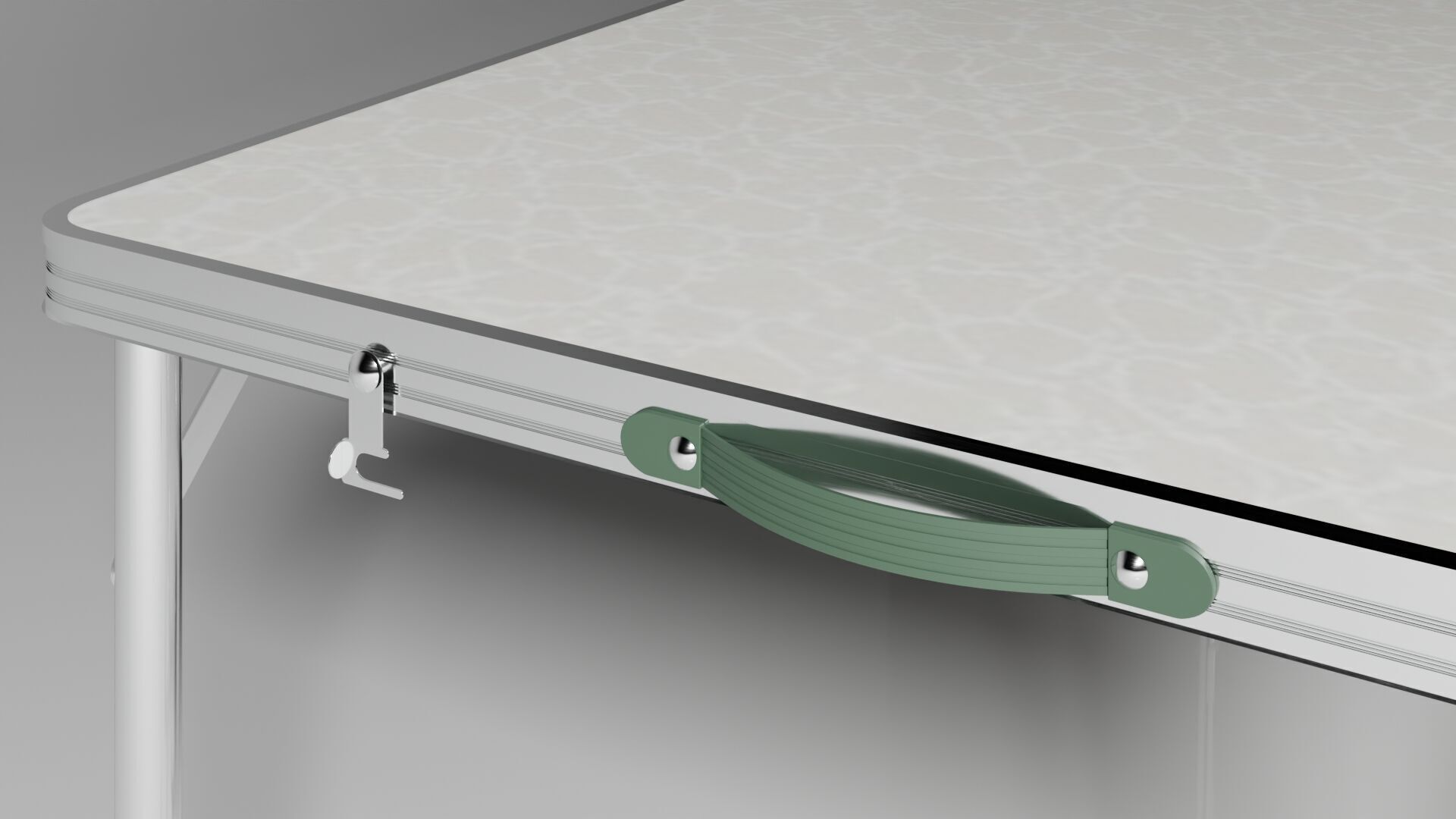 Folding table with chairs 3D model_6